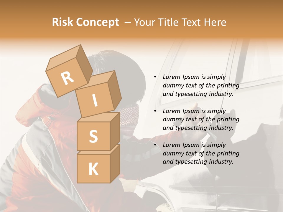 Man Automobile Steal PowerPoint Template