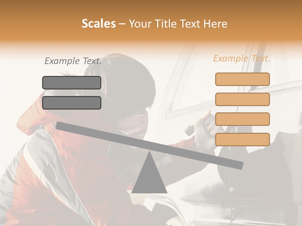 Man Automobile Steal PowerPoint Template
