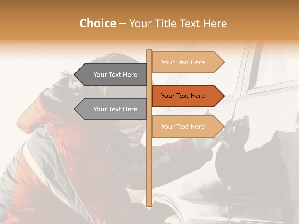 Man Automobile Steal PowerPoint Template