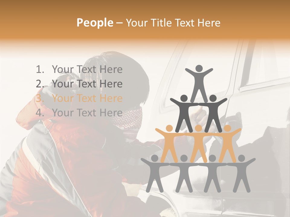 Man Automobile Steal PowerPoint Template