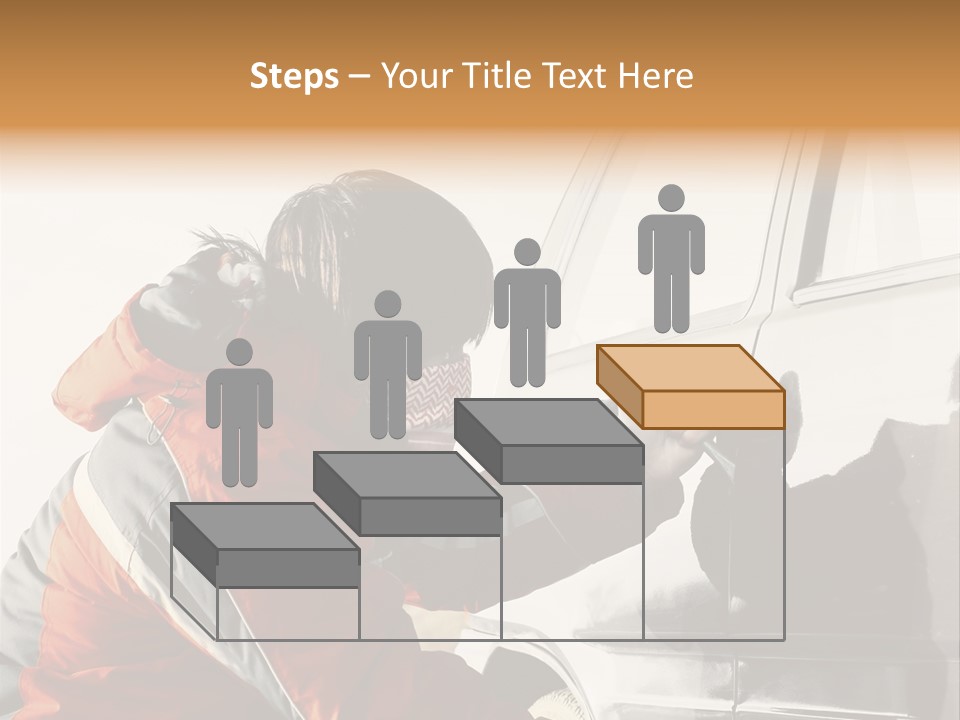 Man Automobile Steal PowerPoint Template