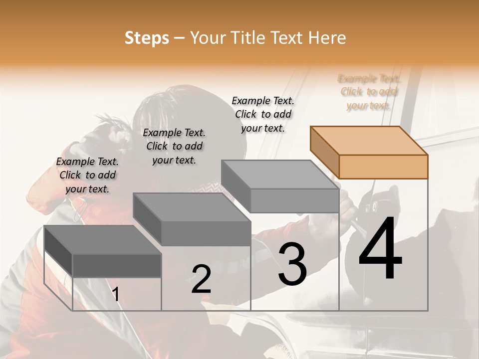 Man Automobile Steal PowerPoint Template