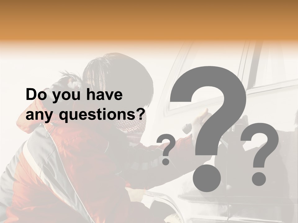 Man Automobile Steal PowerPoint Template