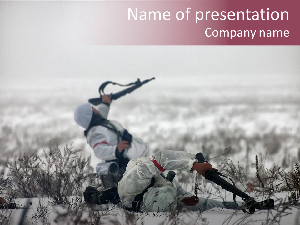 War German Frost PowerPoint Template