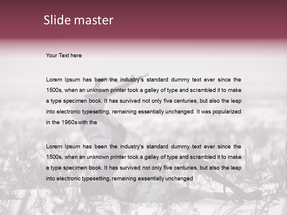 War German Frost PowerPoint Template
