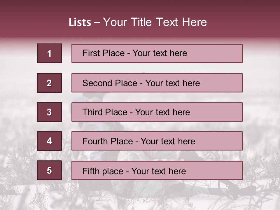 War German Frost PowerPoint Template