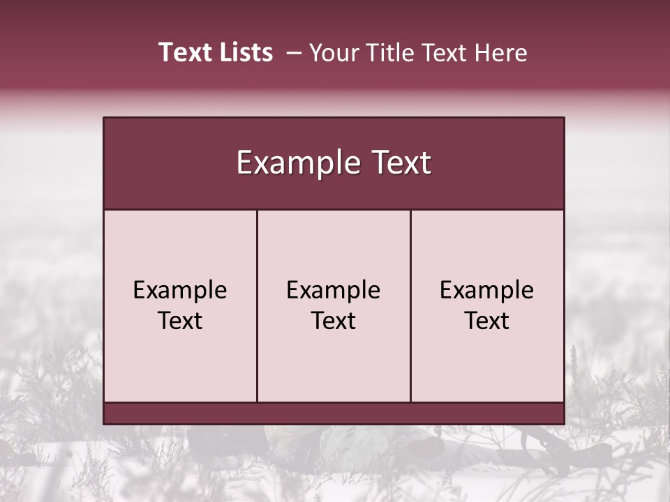War German Frost PowerPoint Template