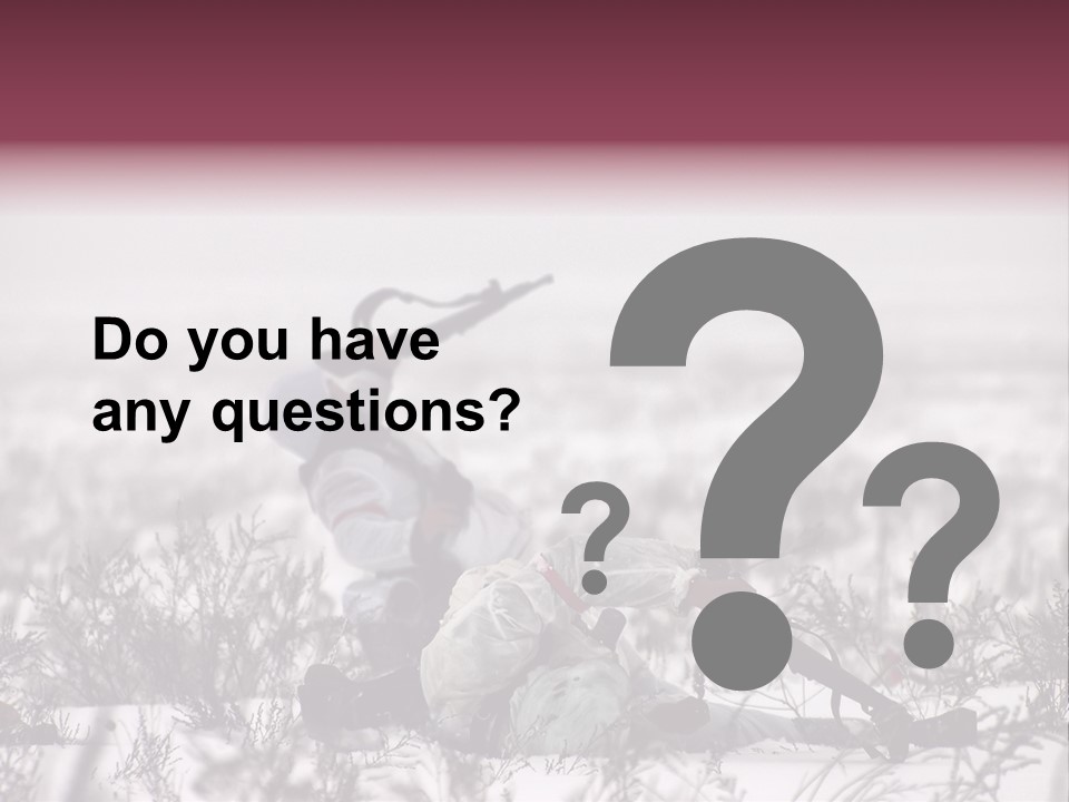 War German Frost PowerPoint Template