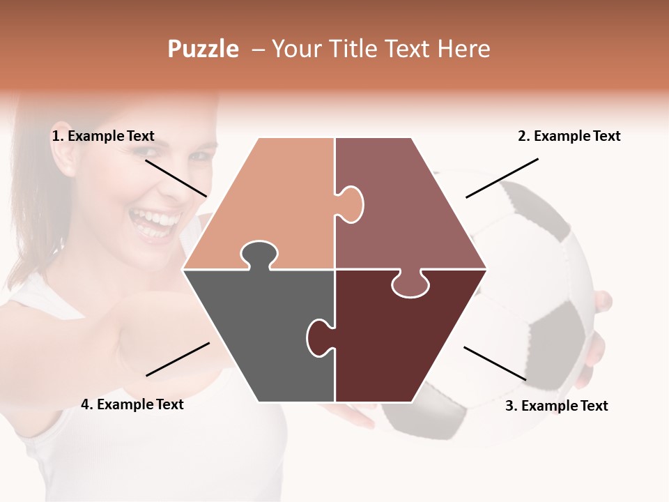 Soccer Female Cheerful PowerPoint Template