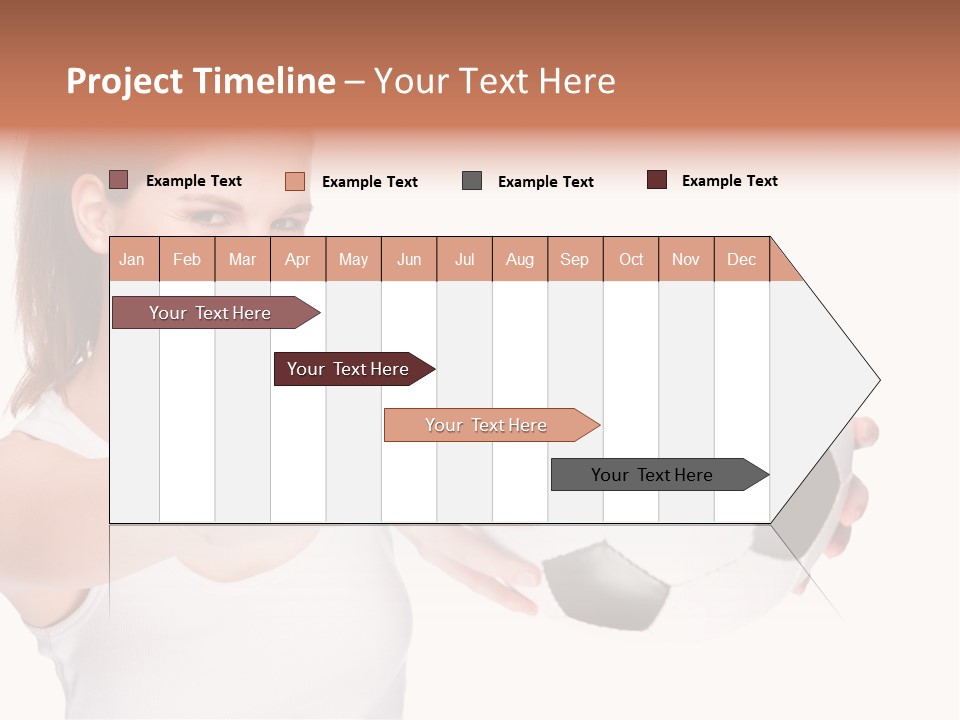 Soccer Female Cheerful PowerPoint Template