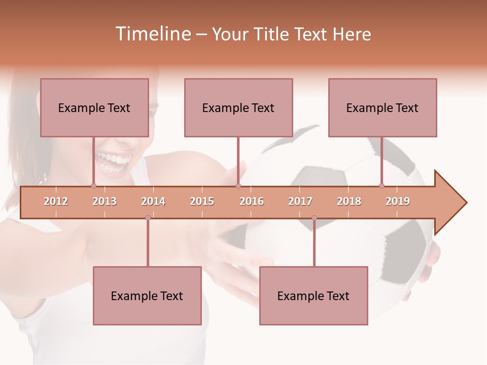 Soccer Female Cheerful PowerPoint Template