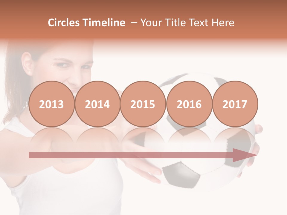 Soccer Female Cheerful PowerPoint Template