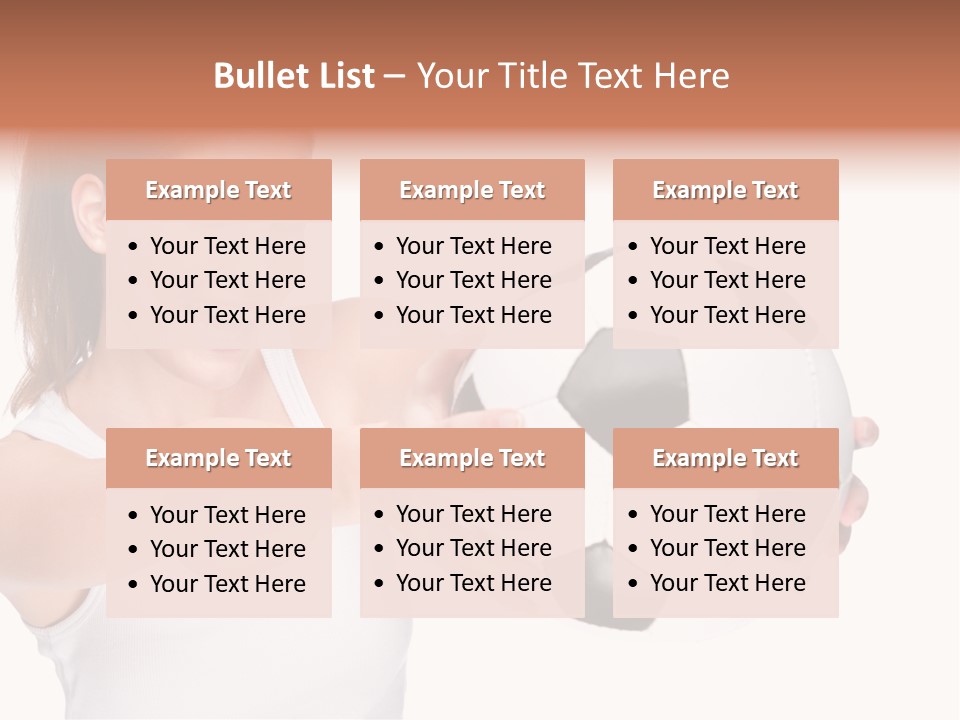 Soccer Female Cheerful PowerPoint Template