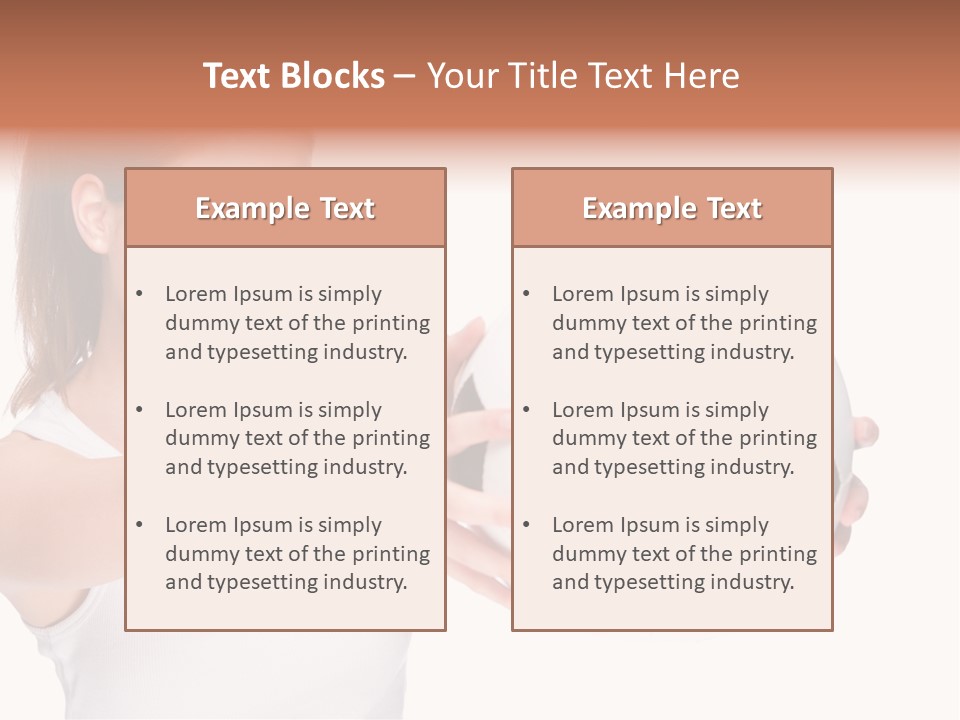 Soccer Female Cheerful PowerPoint Template