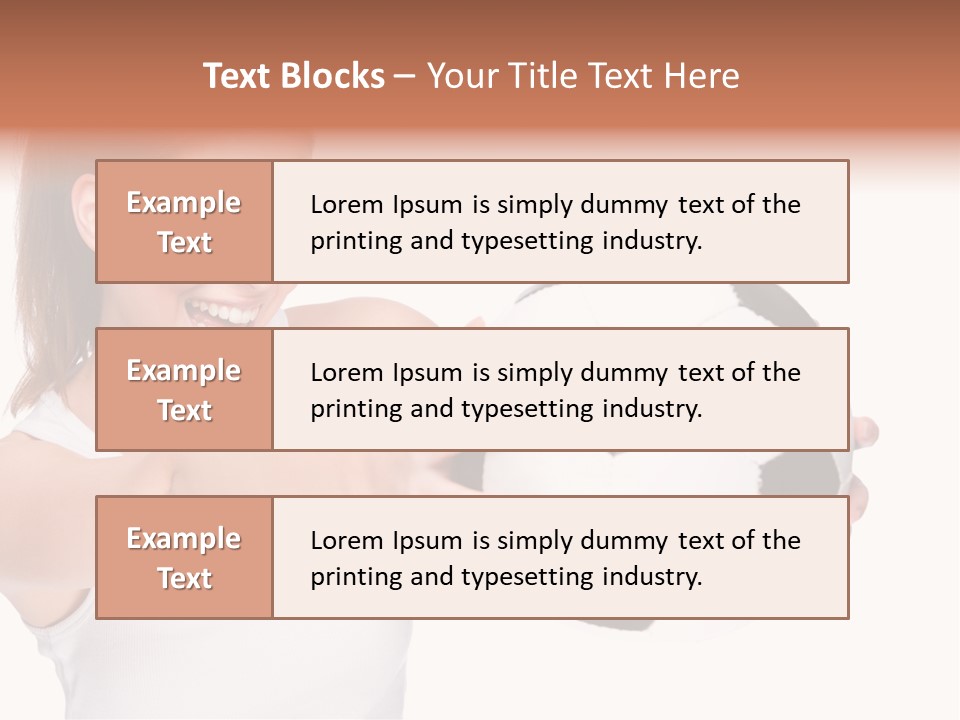 Soccer Female Cheerful PowerPoint Template