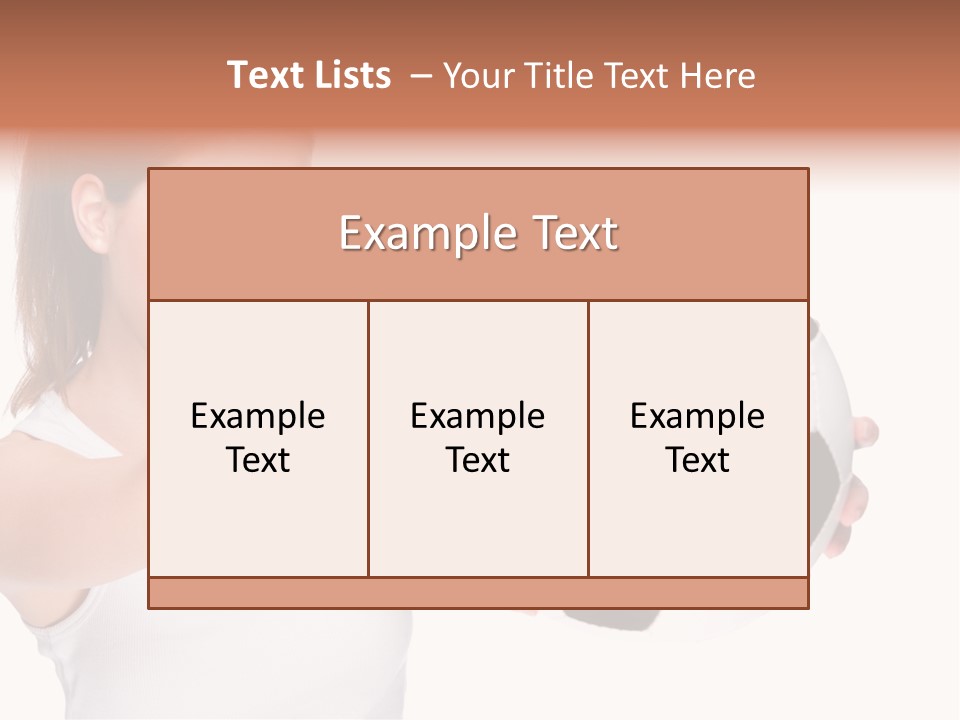 Soccer Female Cheerful PowerPoint Template