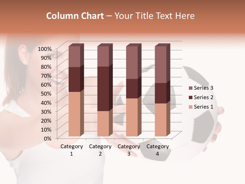 Soccer Female Cheerful PowerPoint Template