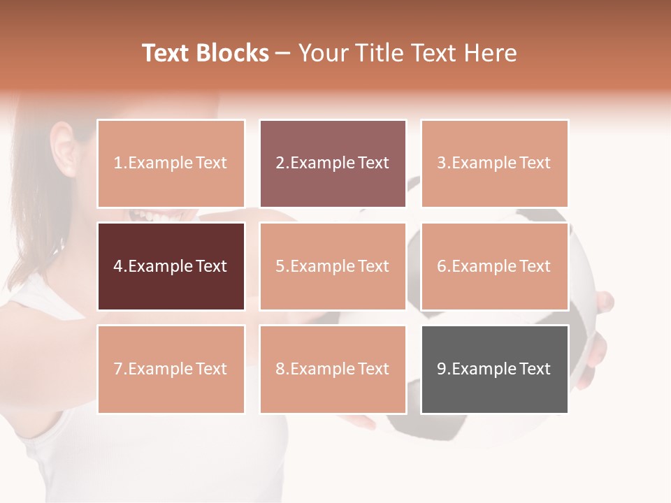 Soccer Female Cheerful PowerPoint Template