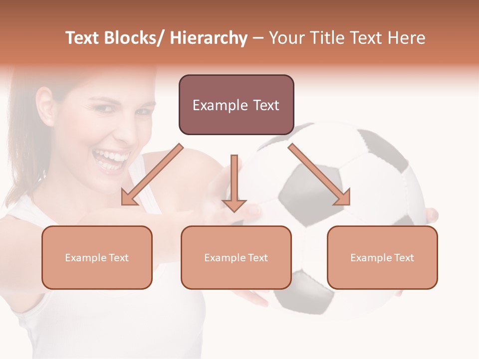 Soccer Female Cheerful PowerPoint Template