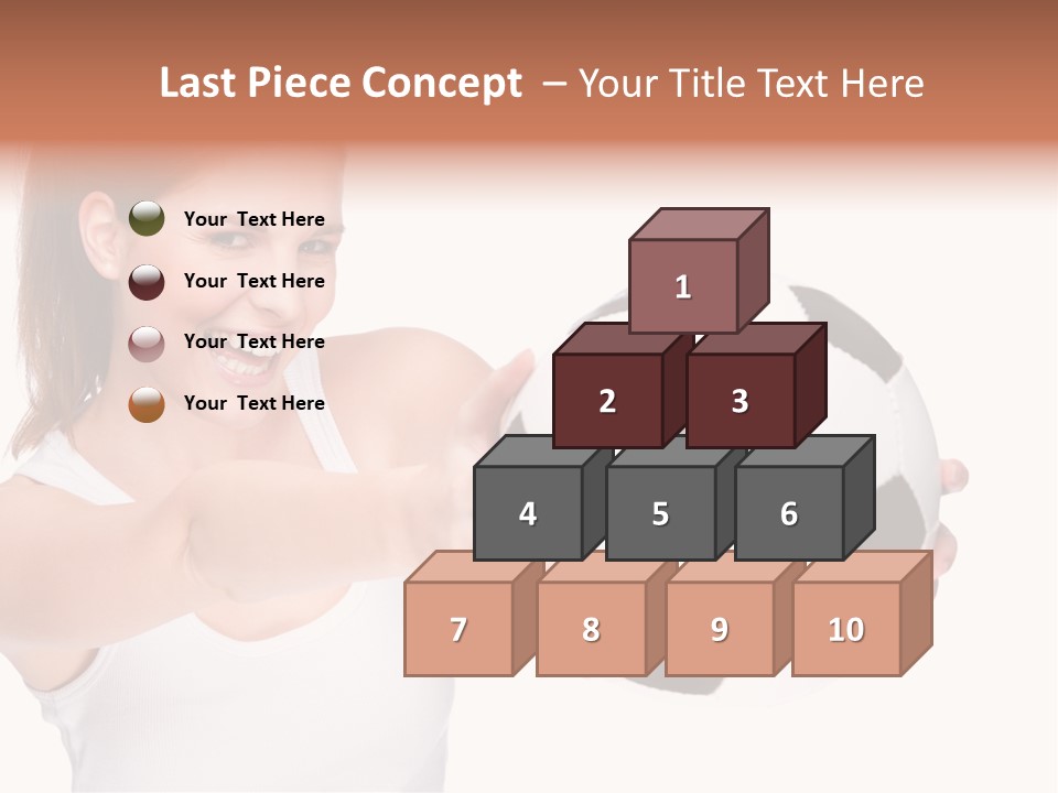 Soccer Female Cheerful PowerPoint Template