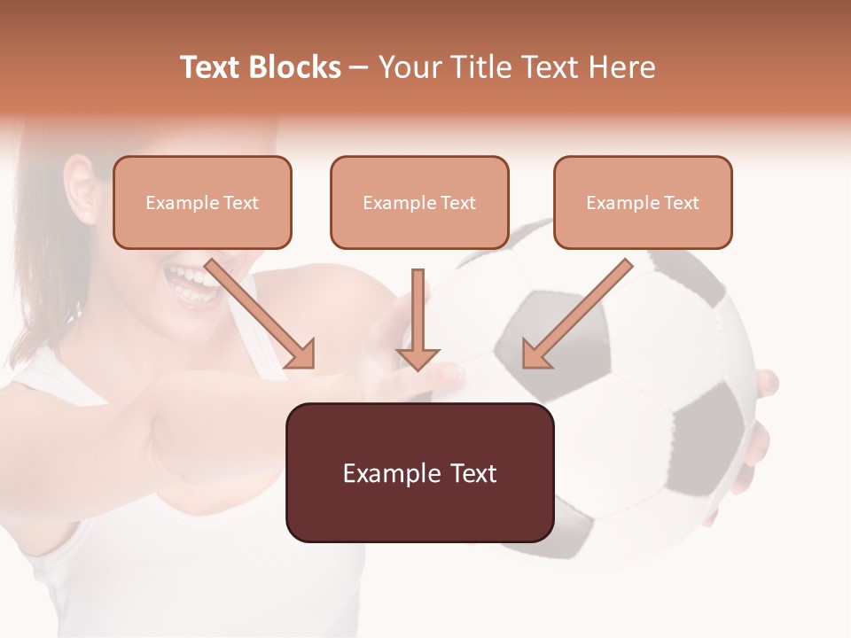 Soccer Female Cheerful PowerPoint Template