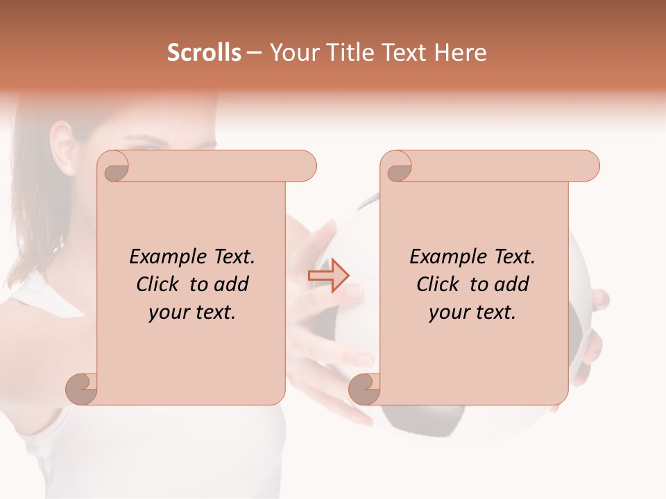 Soccer Female Cheerful PowerPoint Template