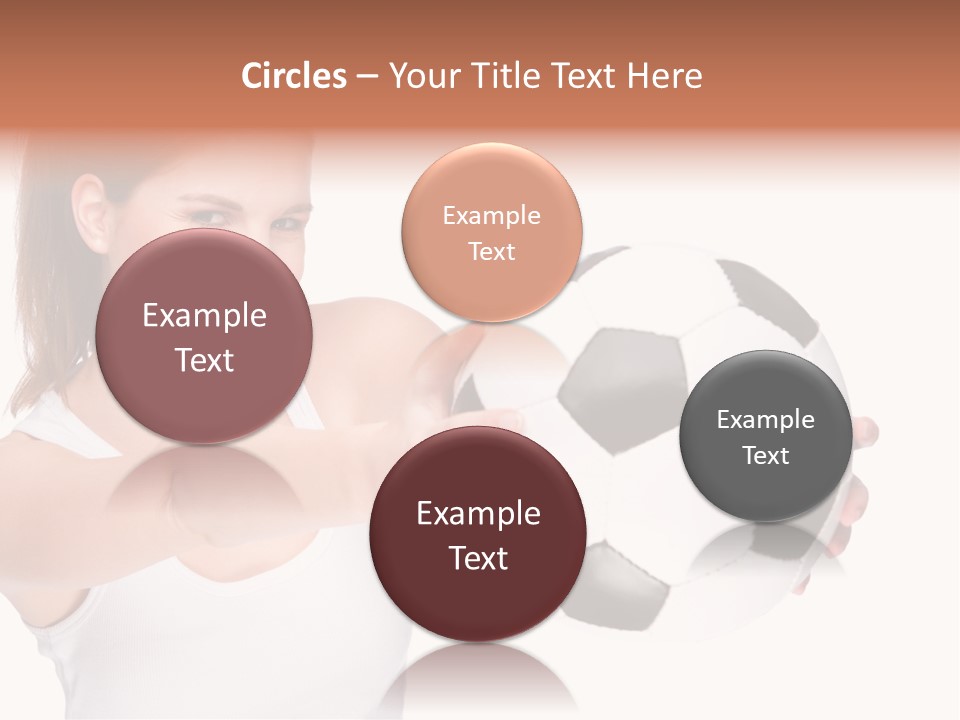 Soccer Female Cheerful PowerPoint Template