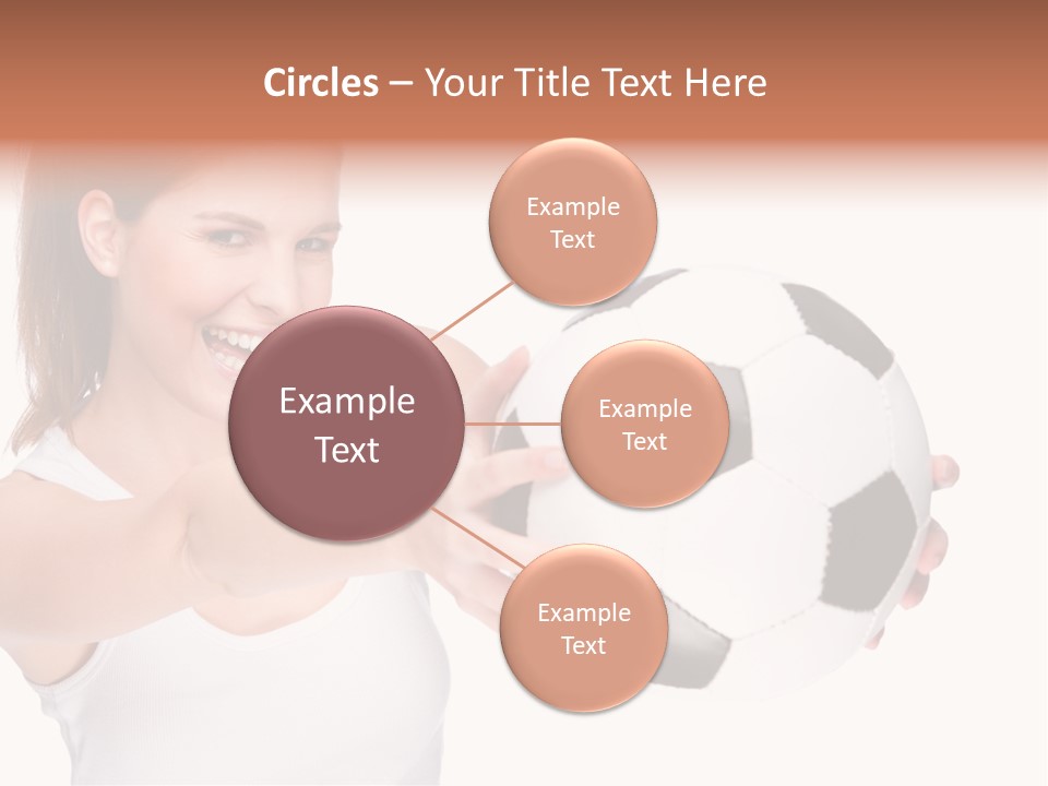 Soccer Female Cheerful PowerPoint Template