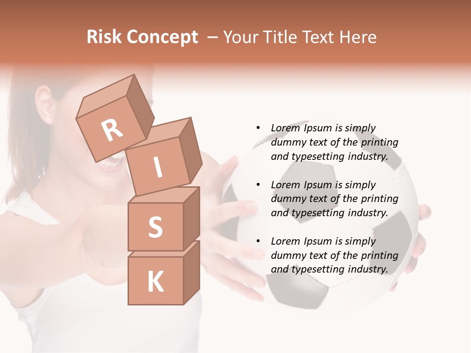 Soccer Female Cheerful PowerPoint Template