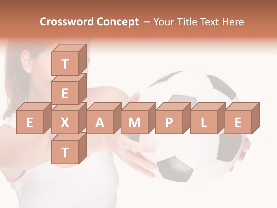 Soccer Female Cheerful PowerPoint Template