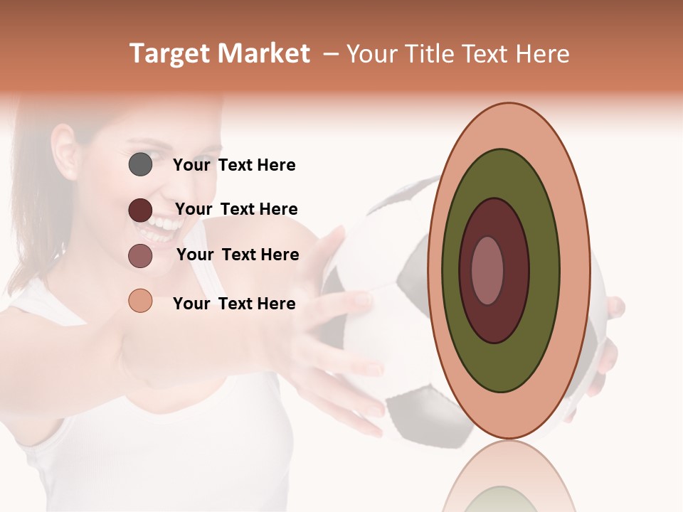 Soccer Female Cheerful PowerPoint Template