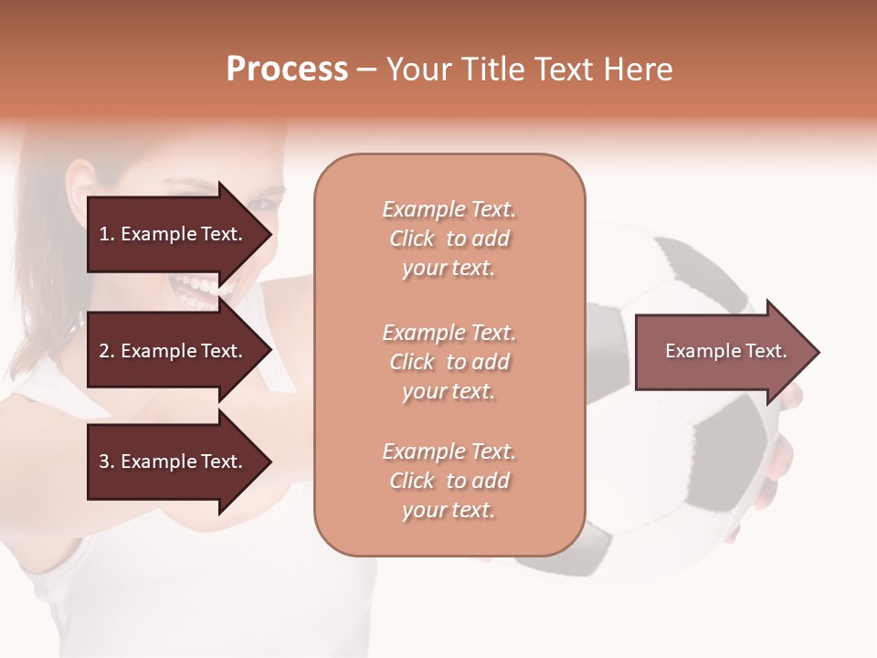 Soccer Female Cheerful PowerPoint Template