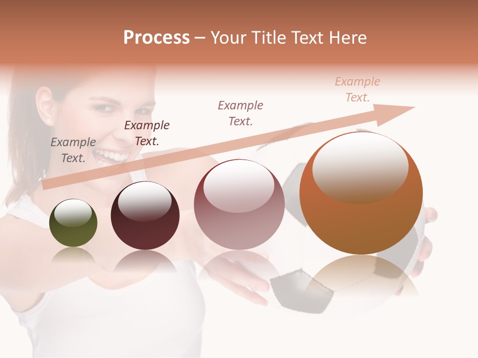 Soccer Female Cheerful PowerPoint Template