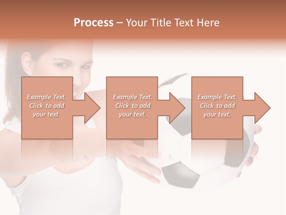 Soccer Female Cheerful PowerPoint Template