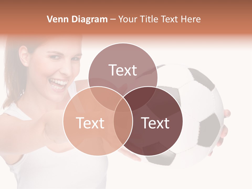 Soccer Female Cheerful PowerPoint Template