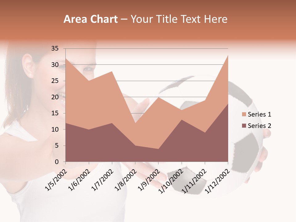 Soccer Female Cheerful PowerPoint Template