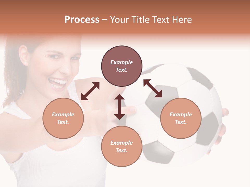 Soccer Female Cheerful PowerPoint Template