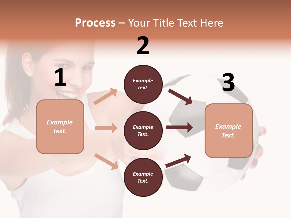 Soccer Female Cheerful PowerPoint Template