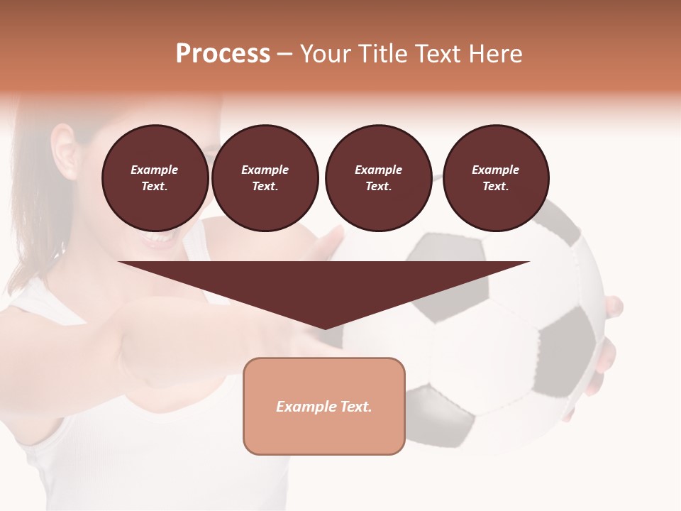 Soccer Female Cheerful PowerPoint Template