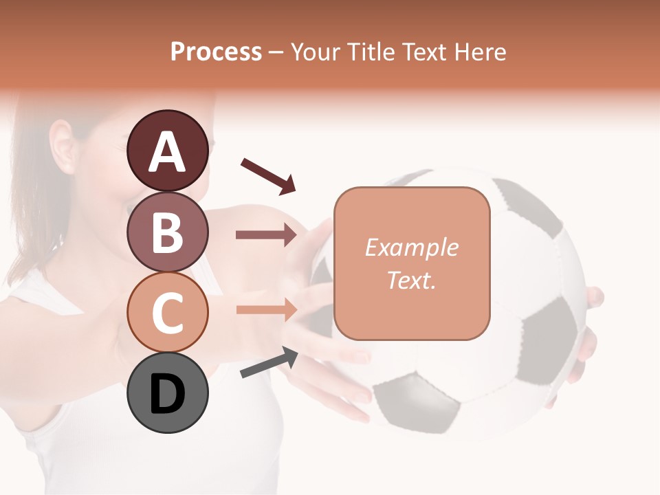 Soccer Female Cheerful PowerPoint Template