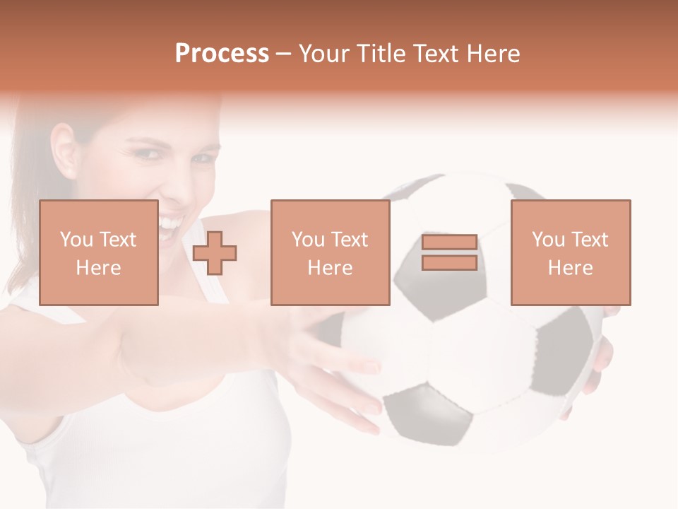 Soccer Female Cheerful PowerPoint Template