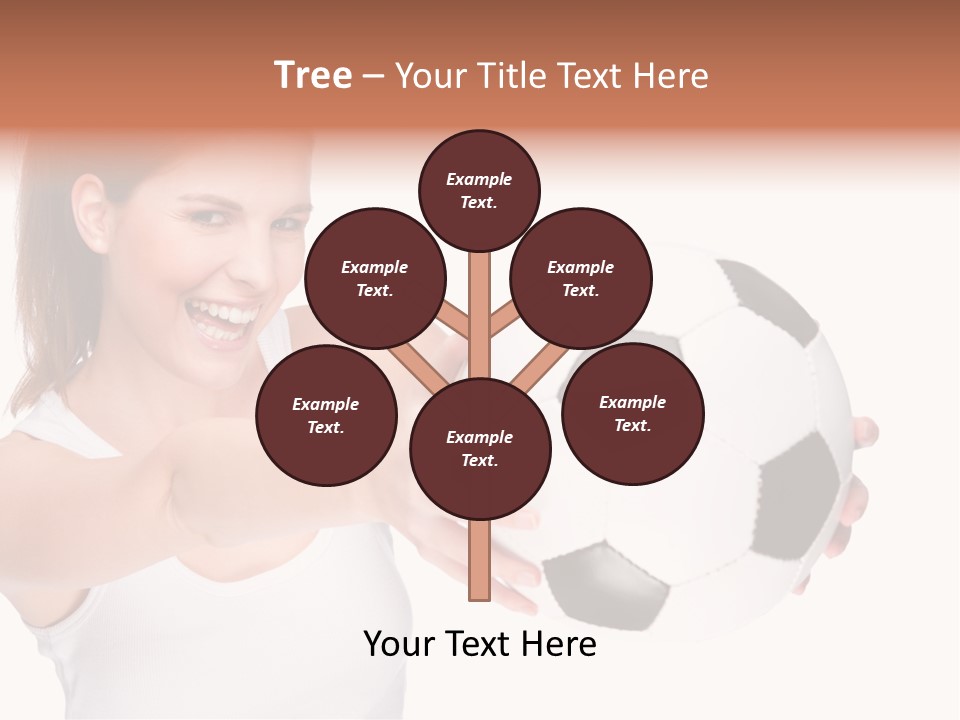 Soccer Female Cheerful PowerPoint Template