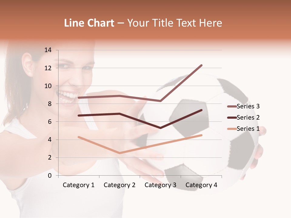 Soccer Female Cheerful PowerPoint Template