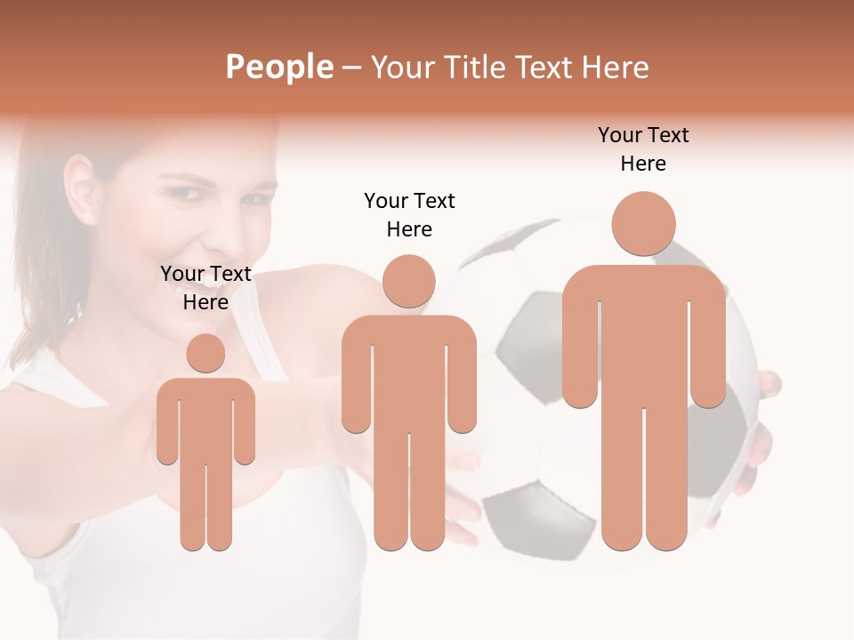 Soccer Female Cheerful PowerPoint Template