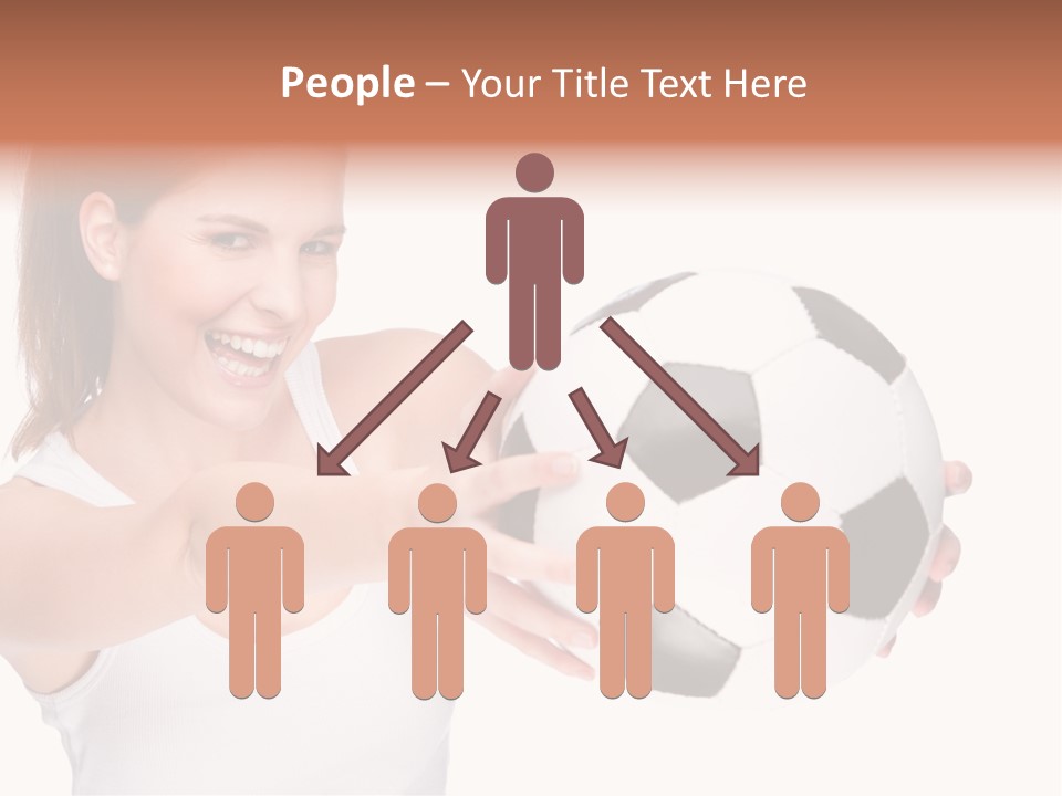 Soccer Female Cheerful PowerPoint Template