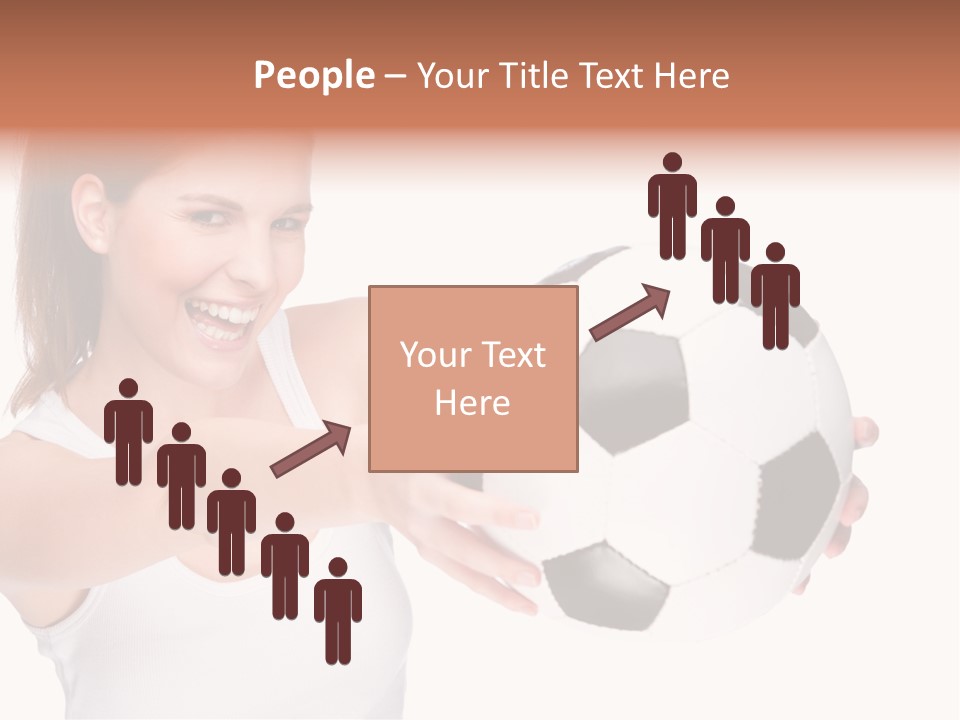 Soccer Female Cheerful PowerPoint Template