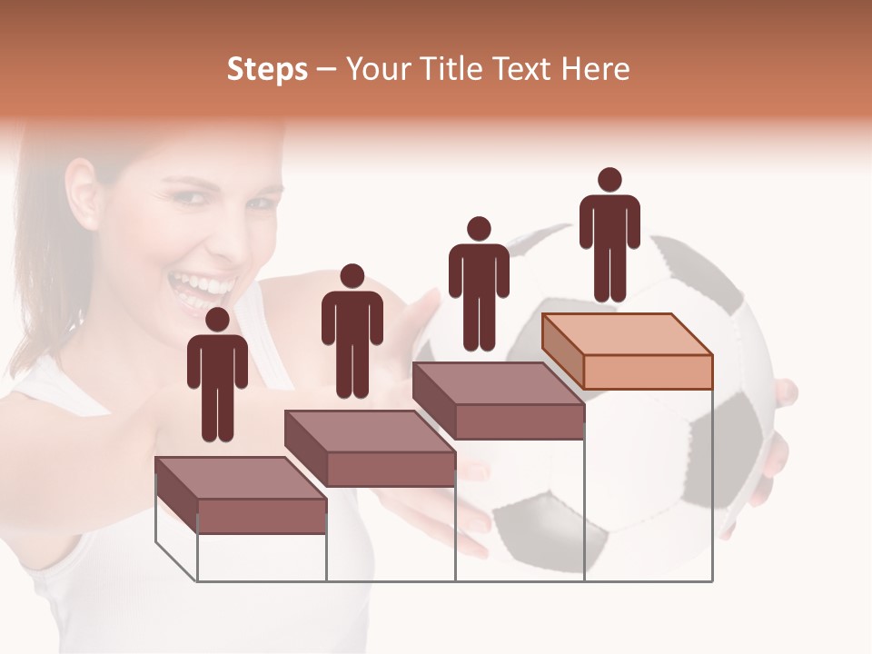 Soccer Female Cheerful PowerPoint Template