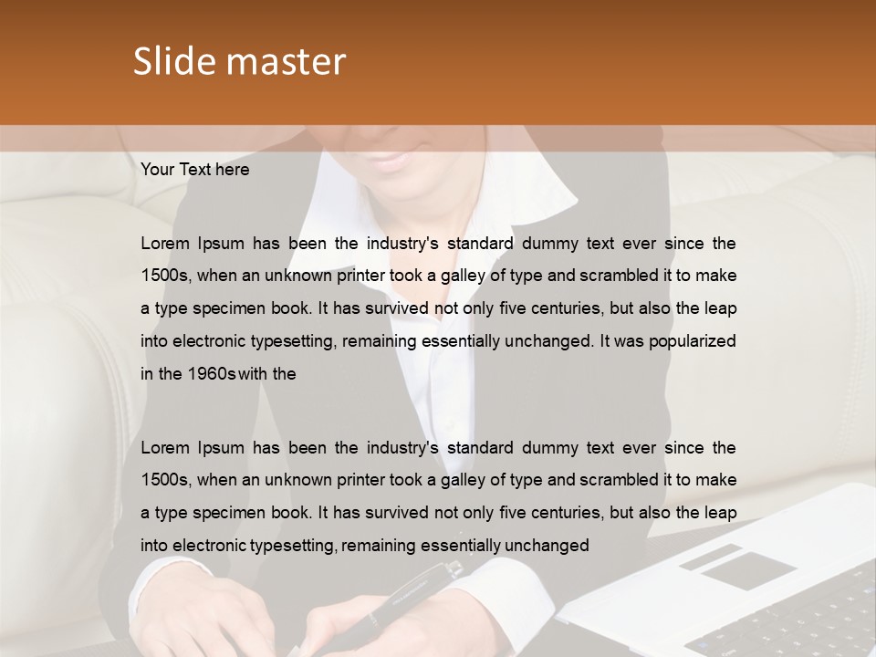 Laptop Appointment Relaxed PowerPoint Template