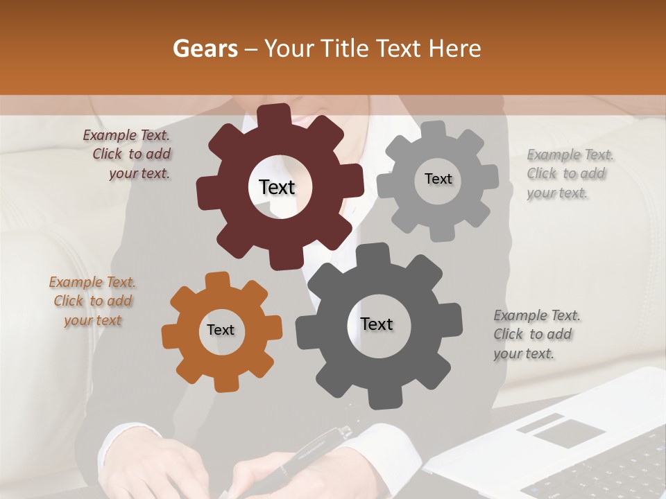 Laptop Appointment Relaxed PowerPoint Template