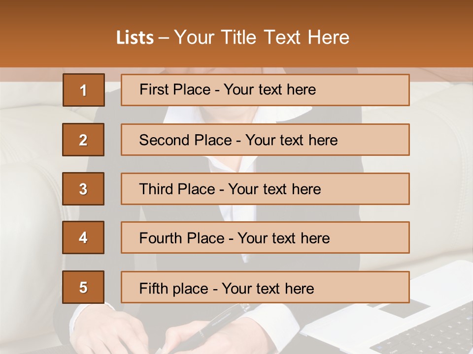 Laptop Appointment Relaxed PowerPoint Template